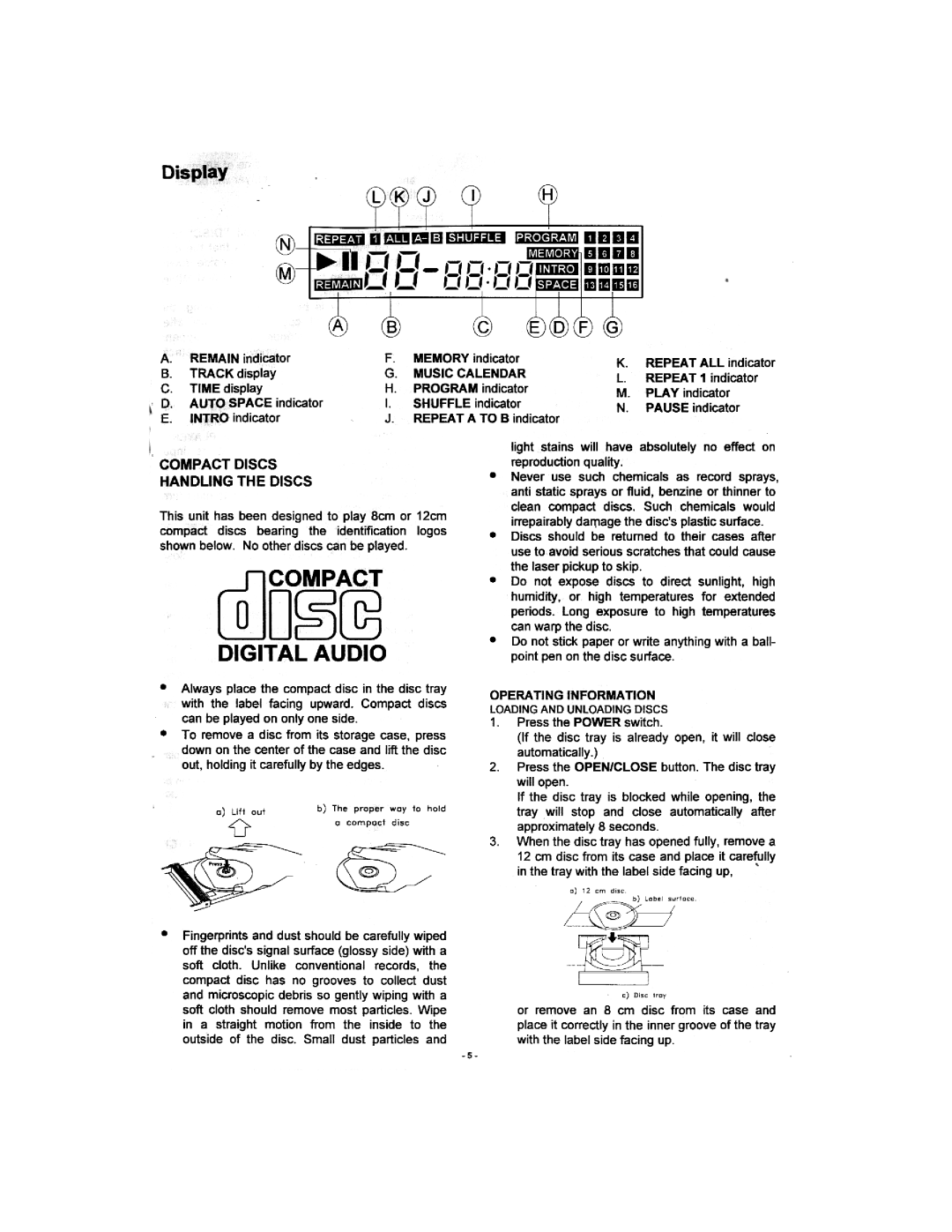 Gemini CD-100 manual 