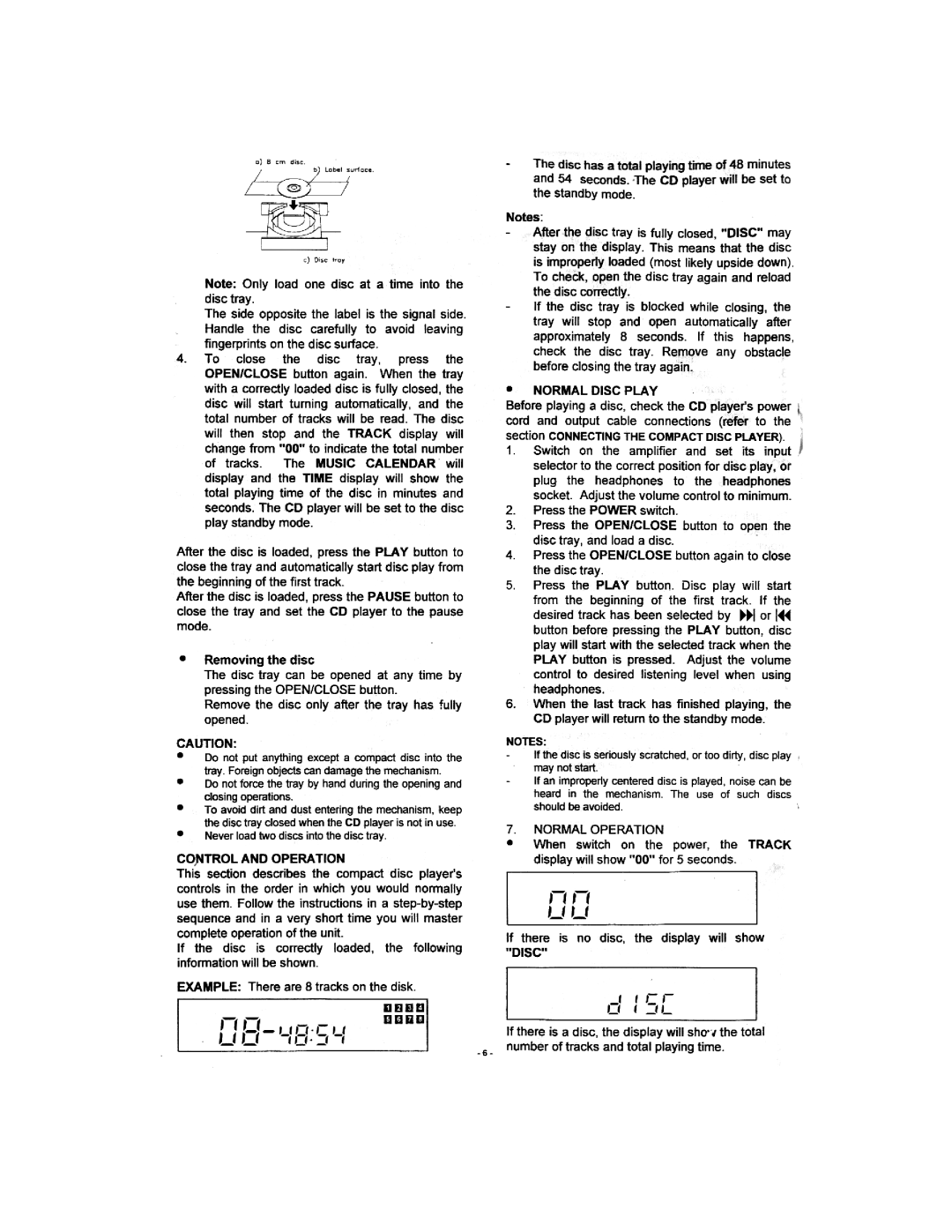 Gemini CD-100 manual 