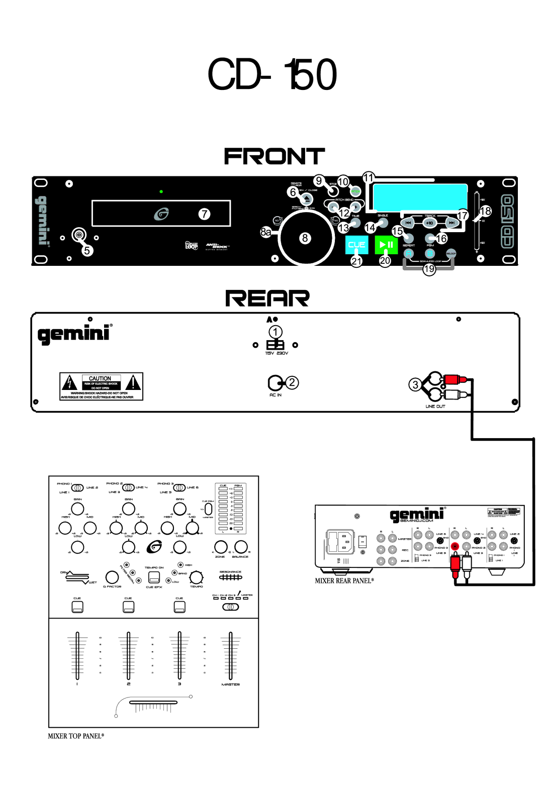 Gemini CD-150 manual 