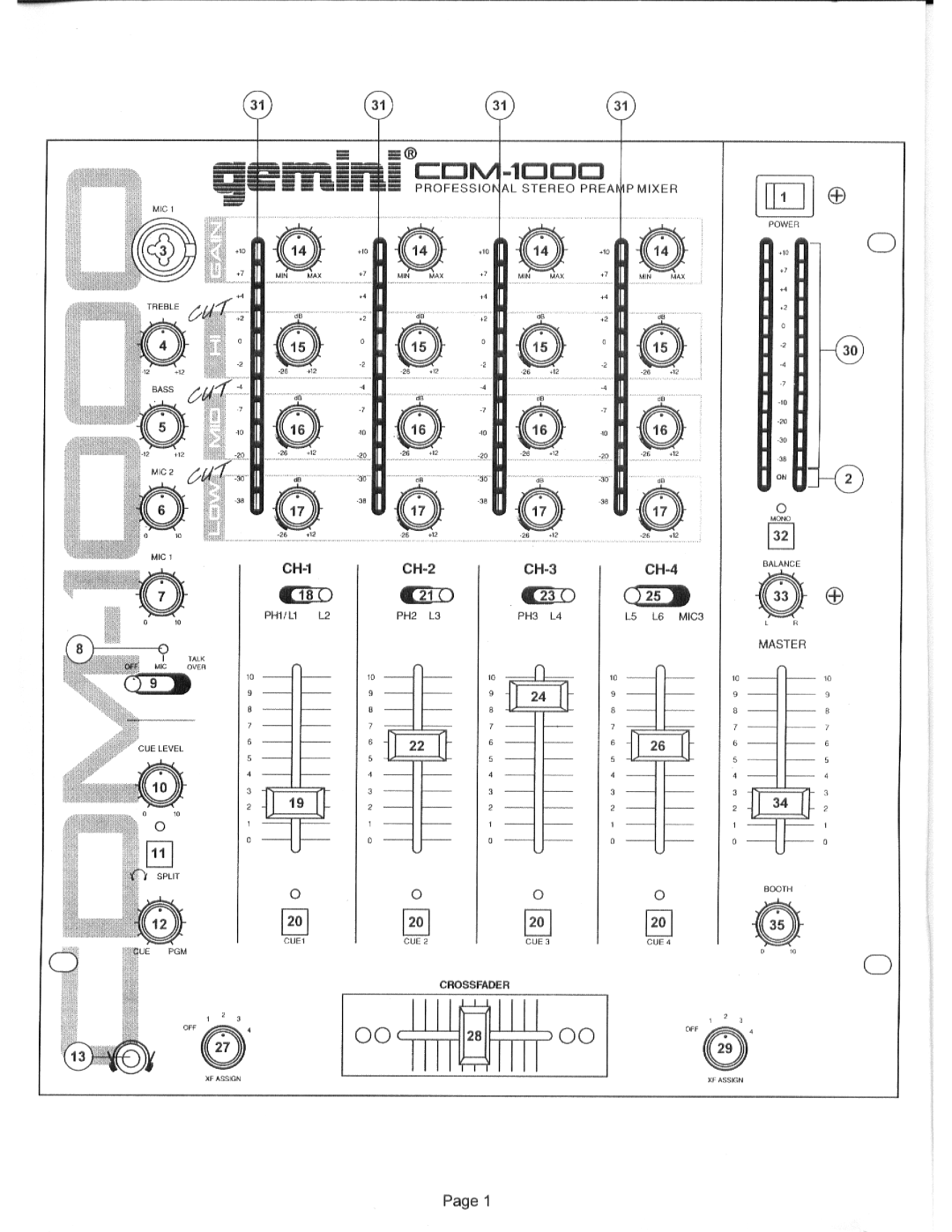 Gemini CDM-1000 manual 