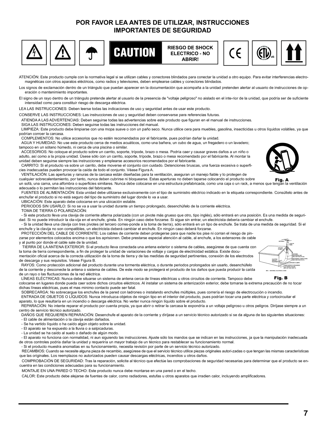 Gemini CDX-1210 manual POR Favor LEA, Importantes DE Seguridad, Riesgo DE Shock Electrico no Abrir 