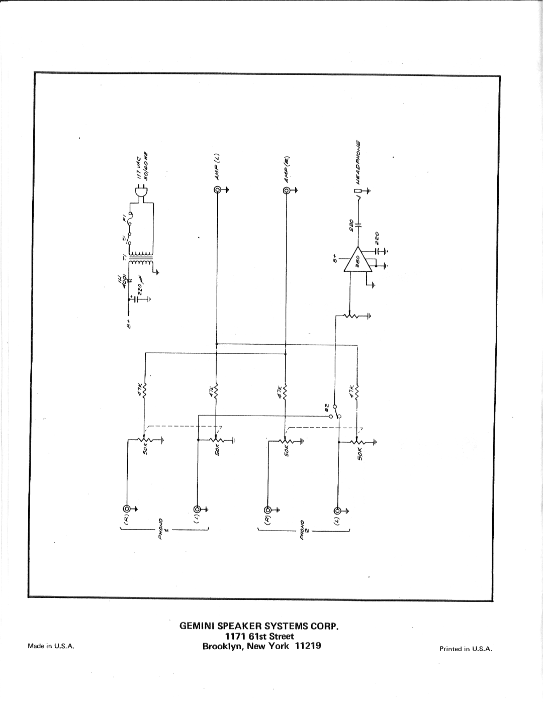 Gemini DAC X-1000 manual 