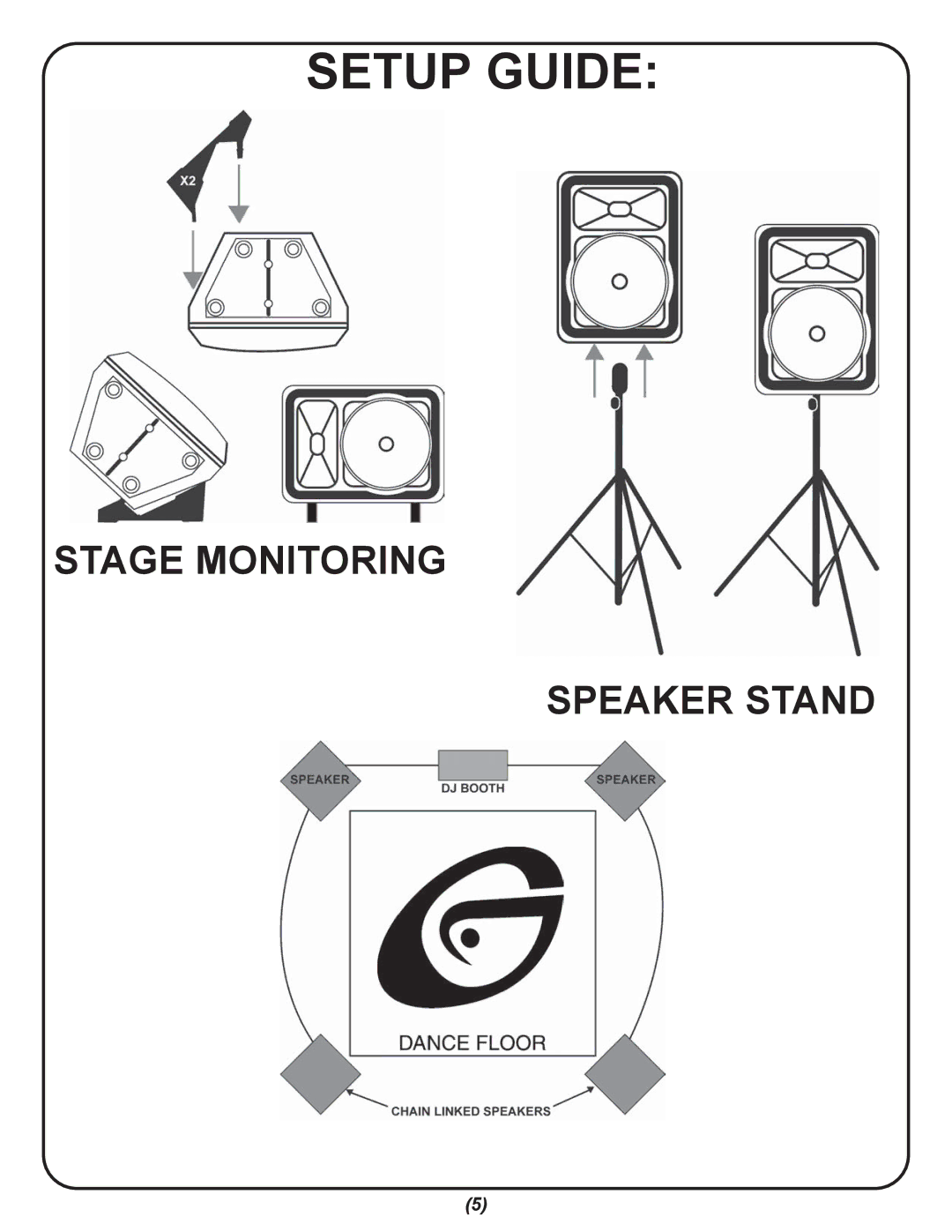 Gemini GX-300 specifications Setup Guide 