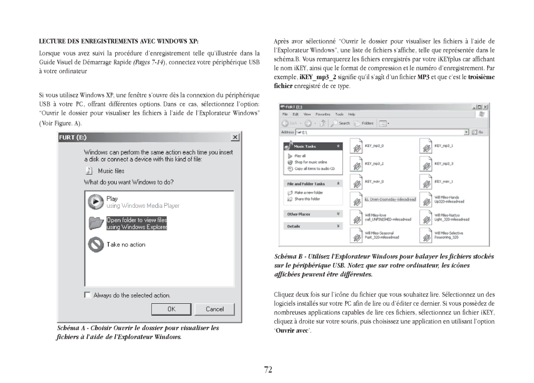 Gemini iKEYplus warranty Lecture DES Enregistrements Avec Windows XP, Voir Figure. a 