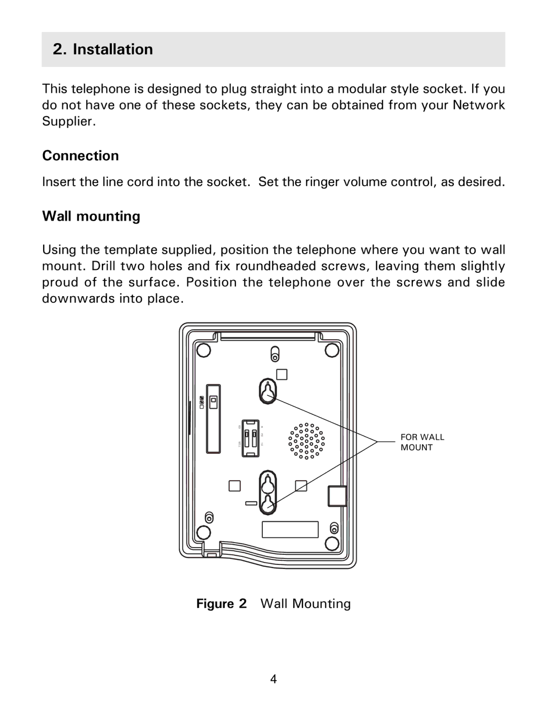 Gemini Industries Gemini Basic operating instructions Installation, Connection, Wall mounting 