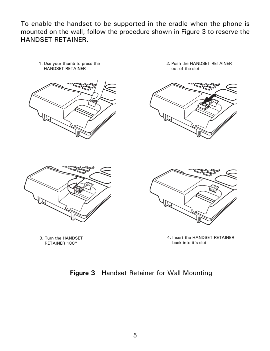 Gemini Industries Gemini Basic operating instructions Handset Retainer 