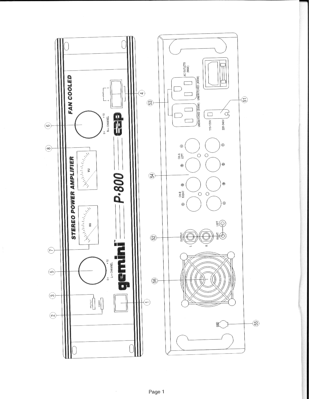 Gemini Industries P-800 manual 