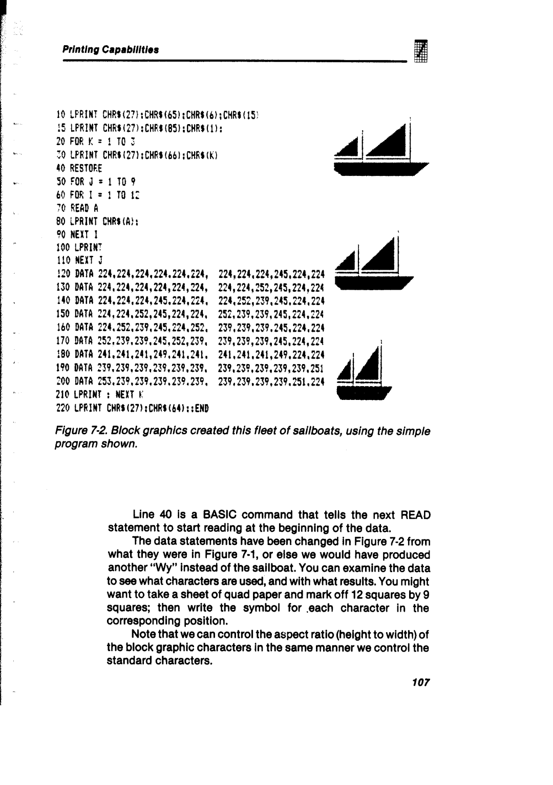 Gemini Industries Printer user manual 107 