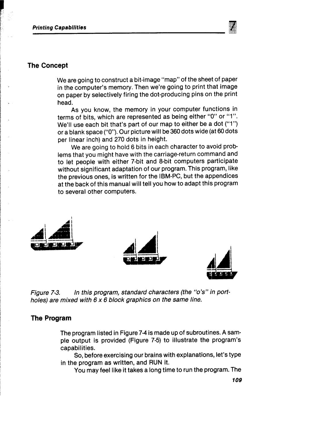 Gemini Industries Printer user manual Concept, Program 