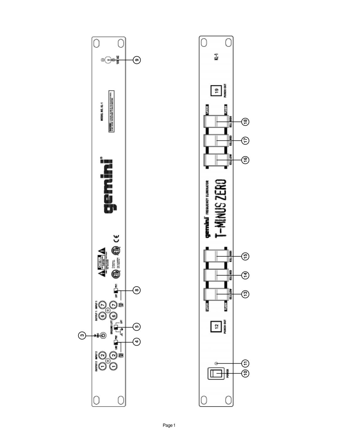 Gemini KL-1 manual 