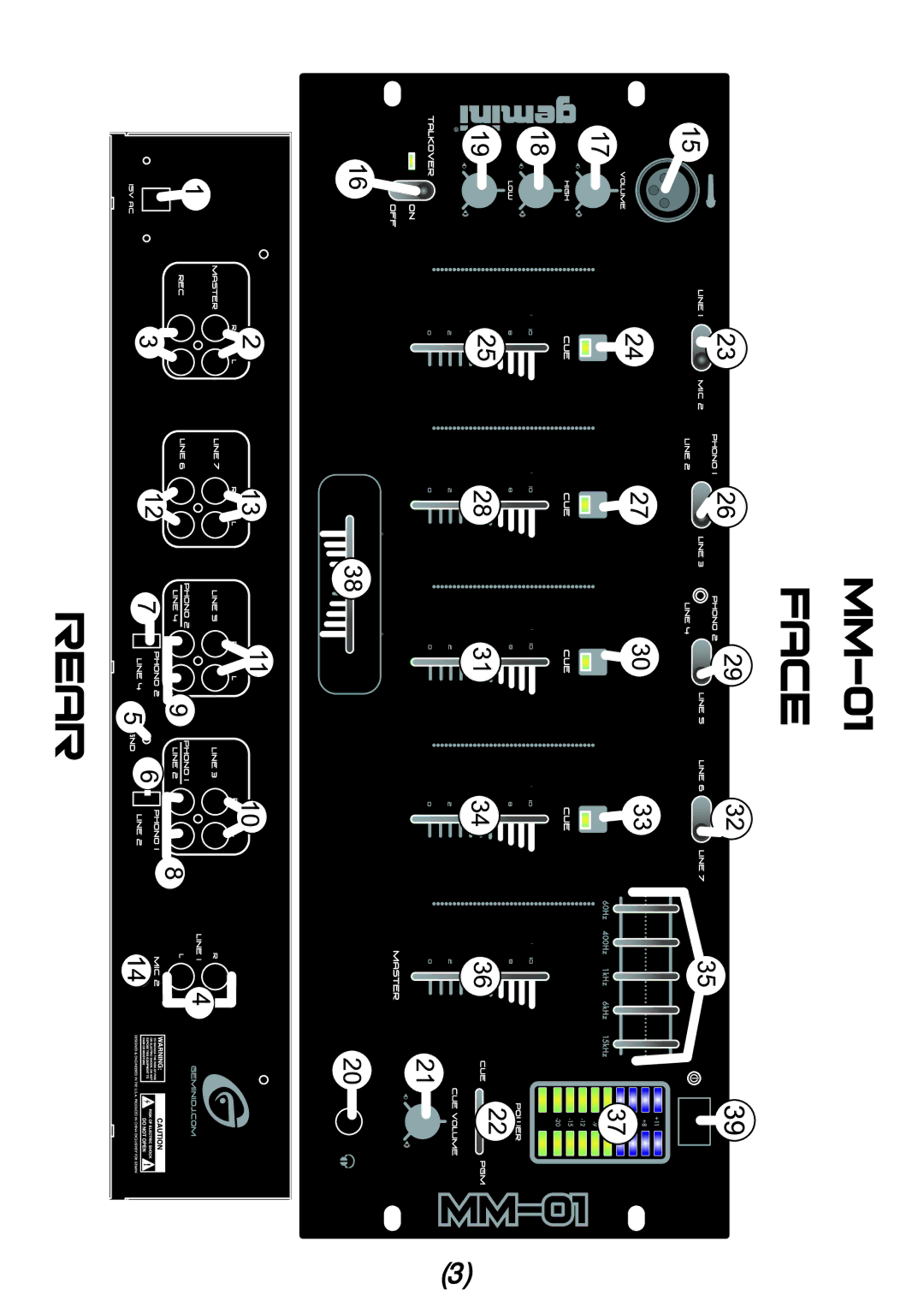 Gemini MM-01 4U 19 manual 