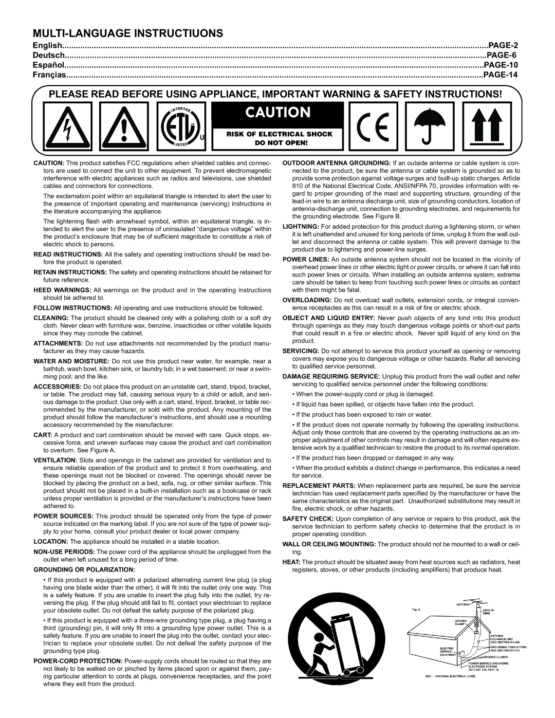 Gemini MM-3000 manual PAGE-2 