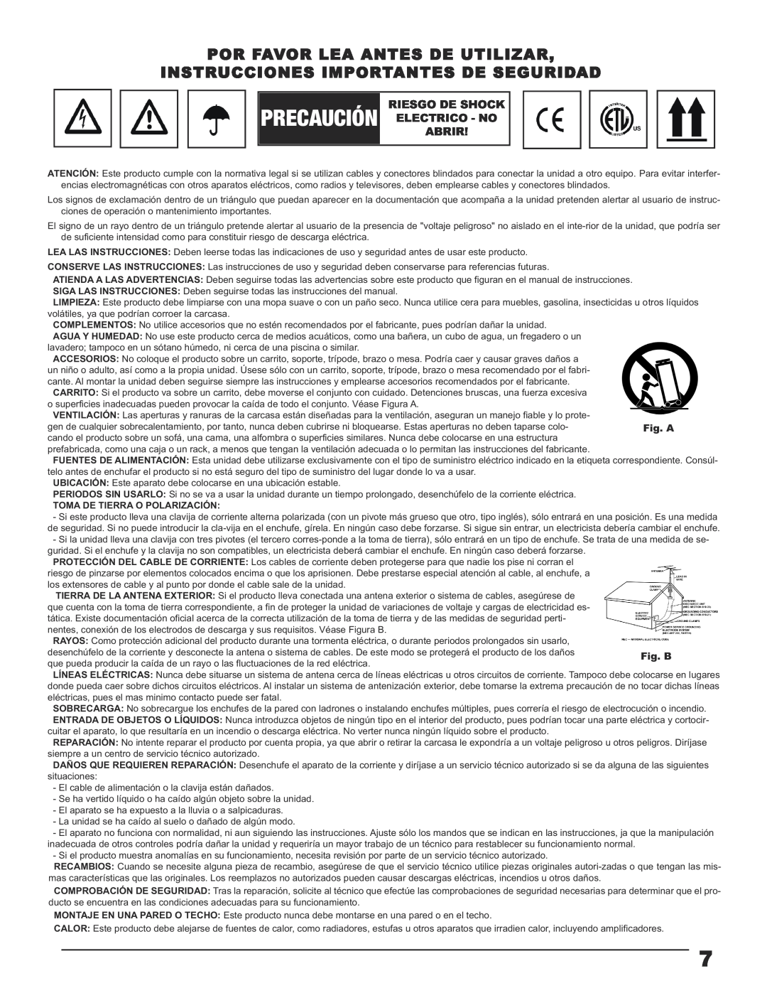 Gemini MM-4000 manual Por Favor Lea Antes De Utilizar, Instrucciones Importantes De Seguridad 