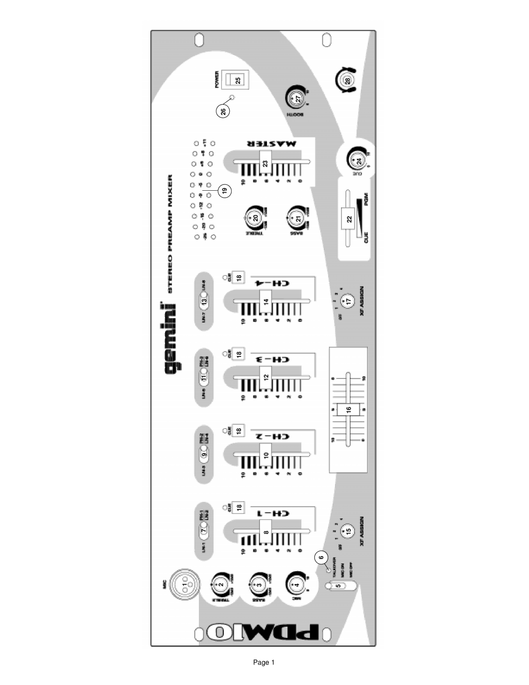 Gemini PDM-10 manual 