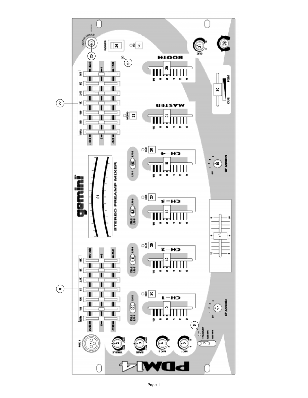 Gemini PDM-14 manual 