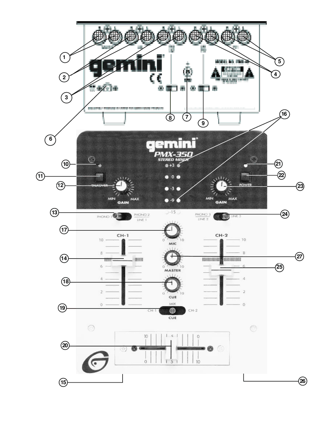 Gemini PMX-350 manual 131 123 197 143 198 221 213 274 245 