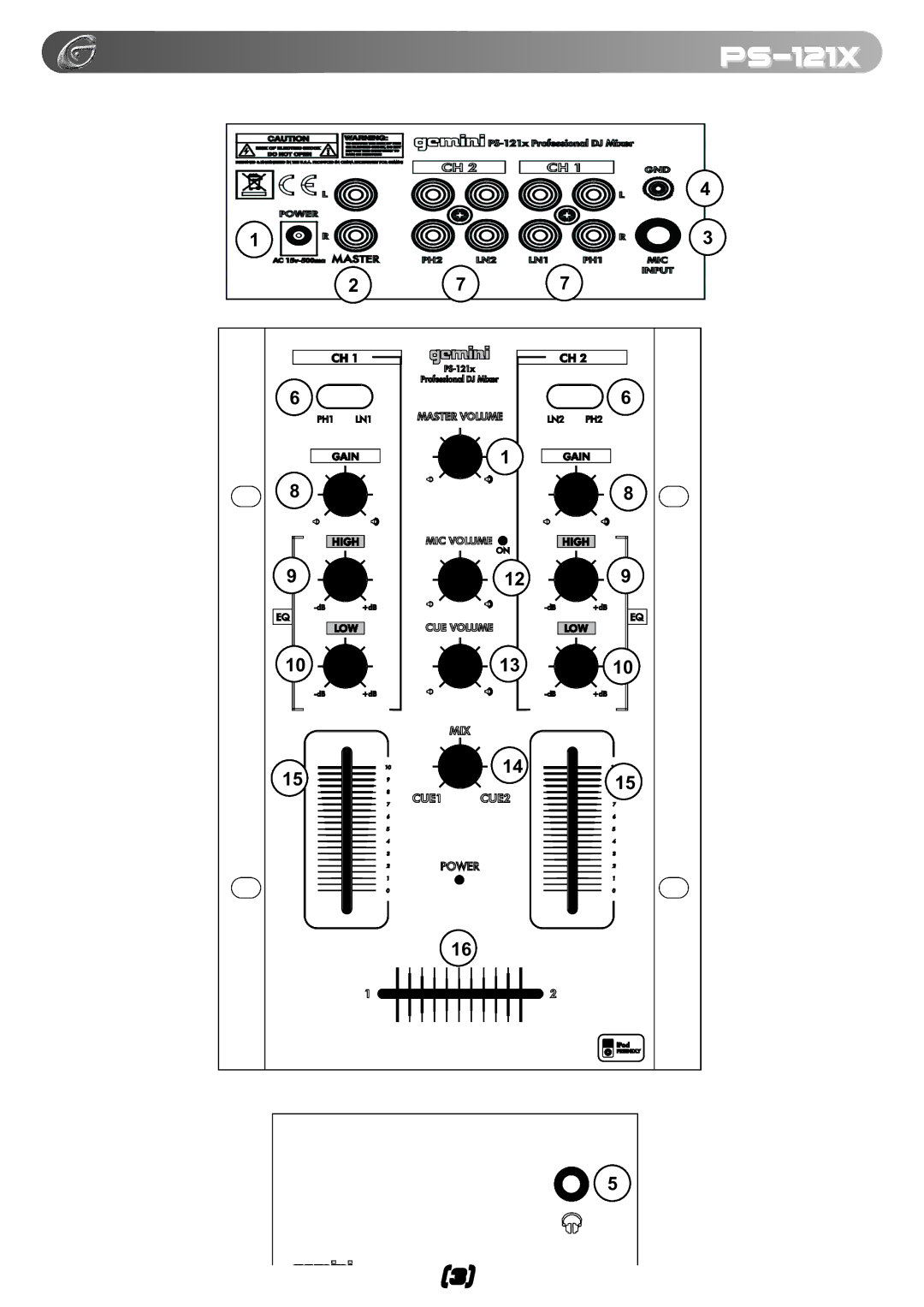 Gemini ps-121x manual 1514 