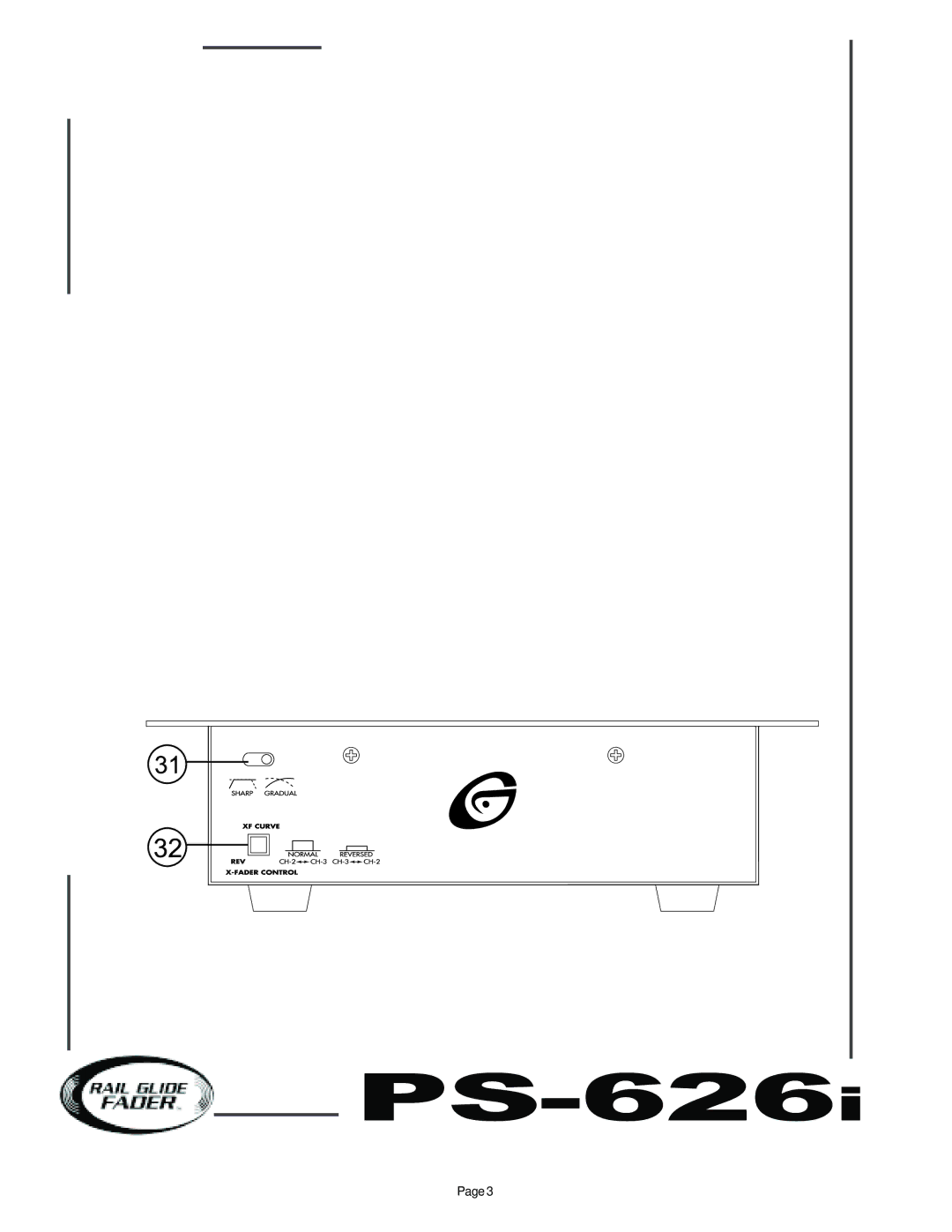 Gemini PS-626i manual 