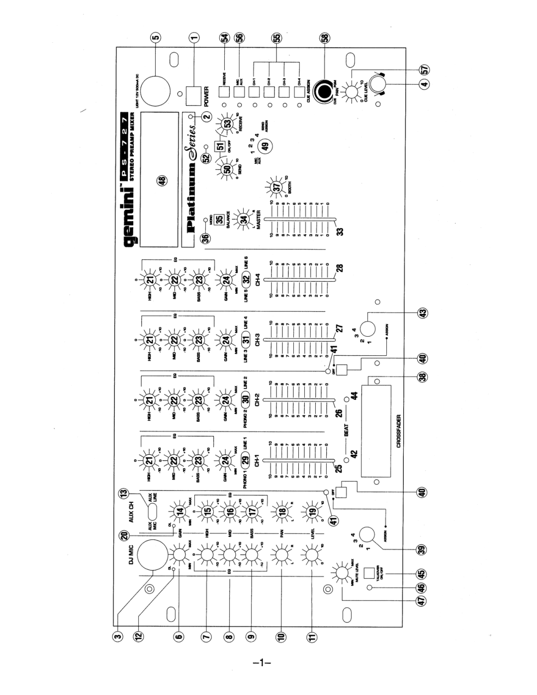 Gemini PS-727 manual 