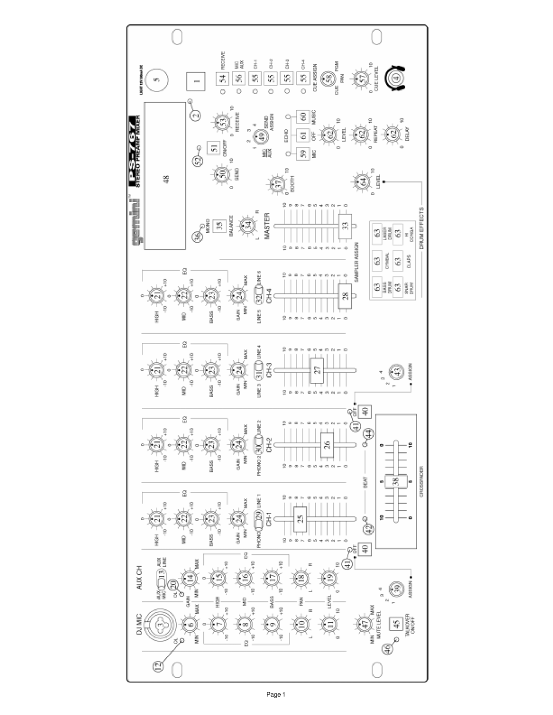 Gemini PS-767 manual 