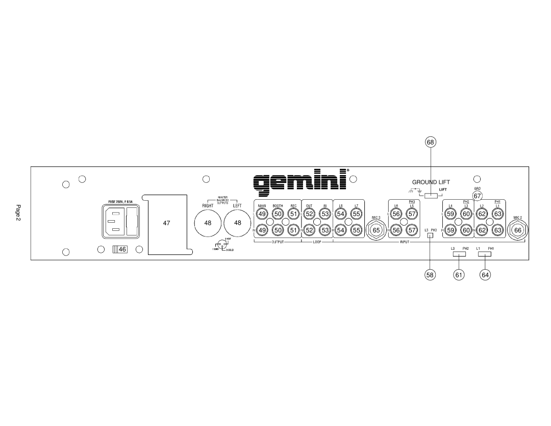 Gemini PS-900 PRO manual Lift 