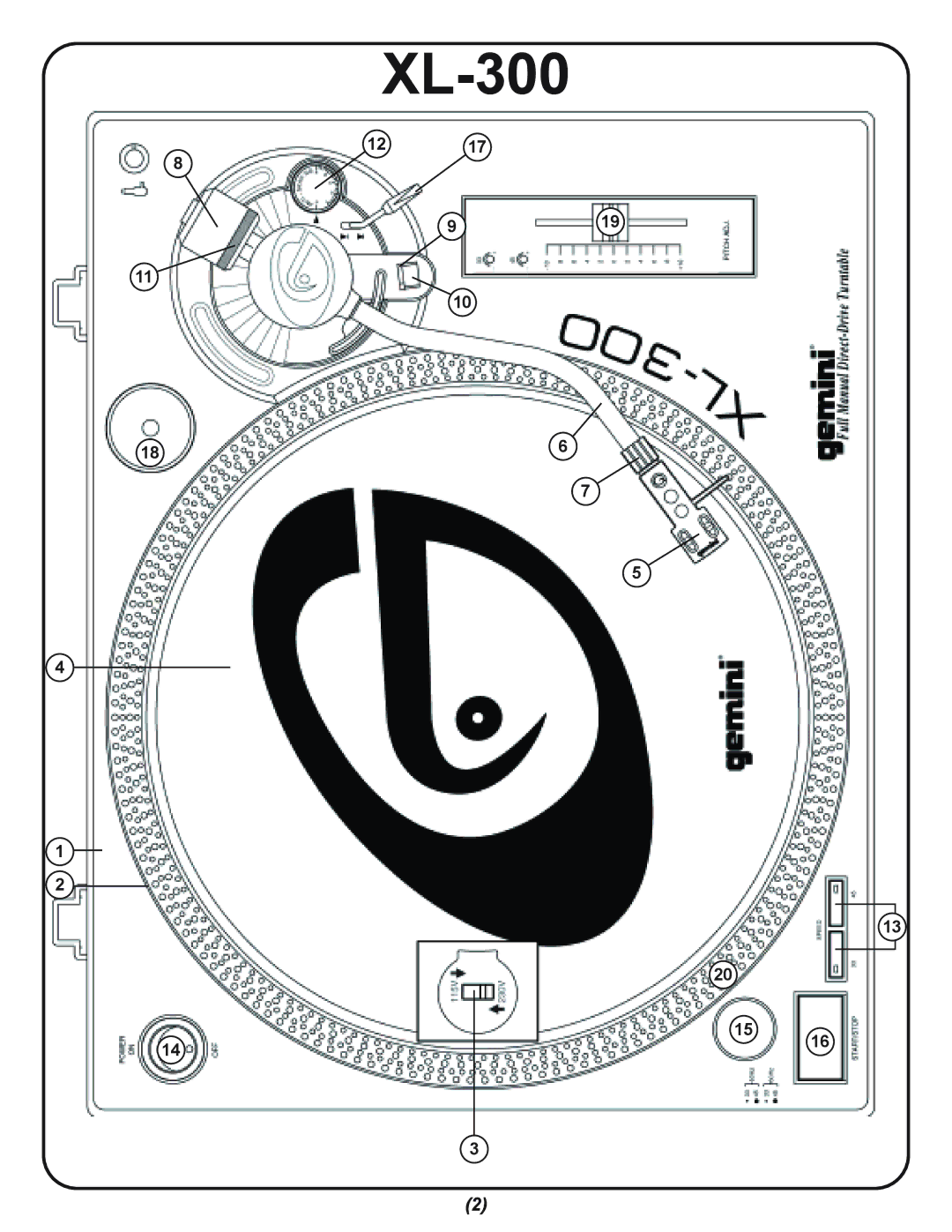 Gemini XL-300 manual 