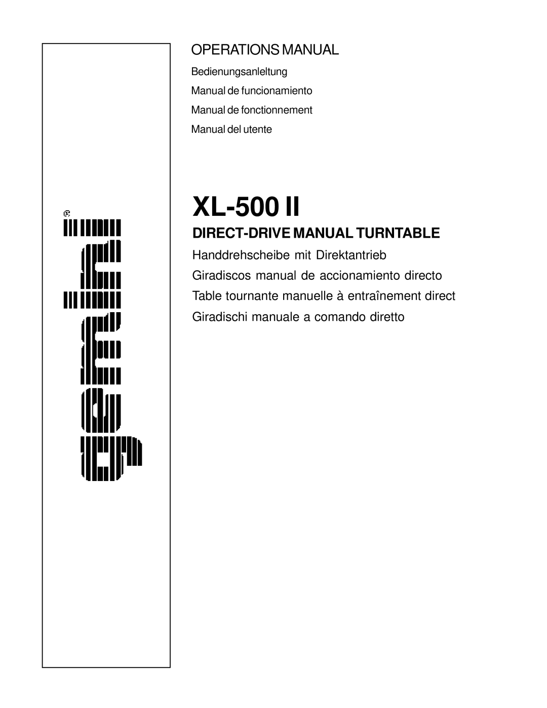 Gemini XL-500 II manual 