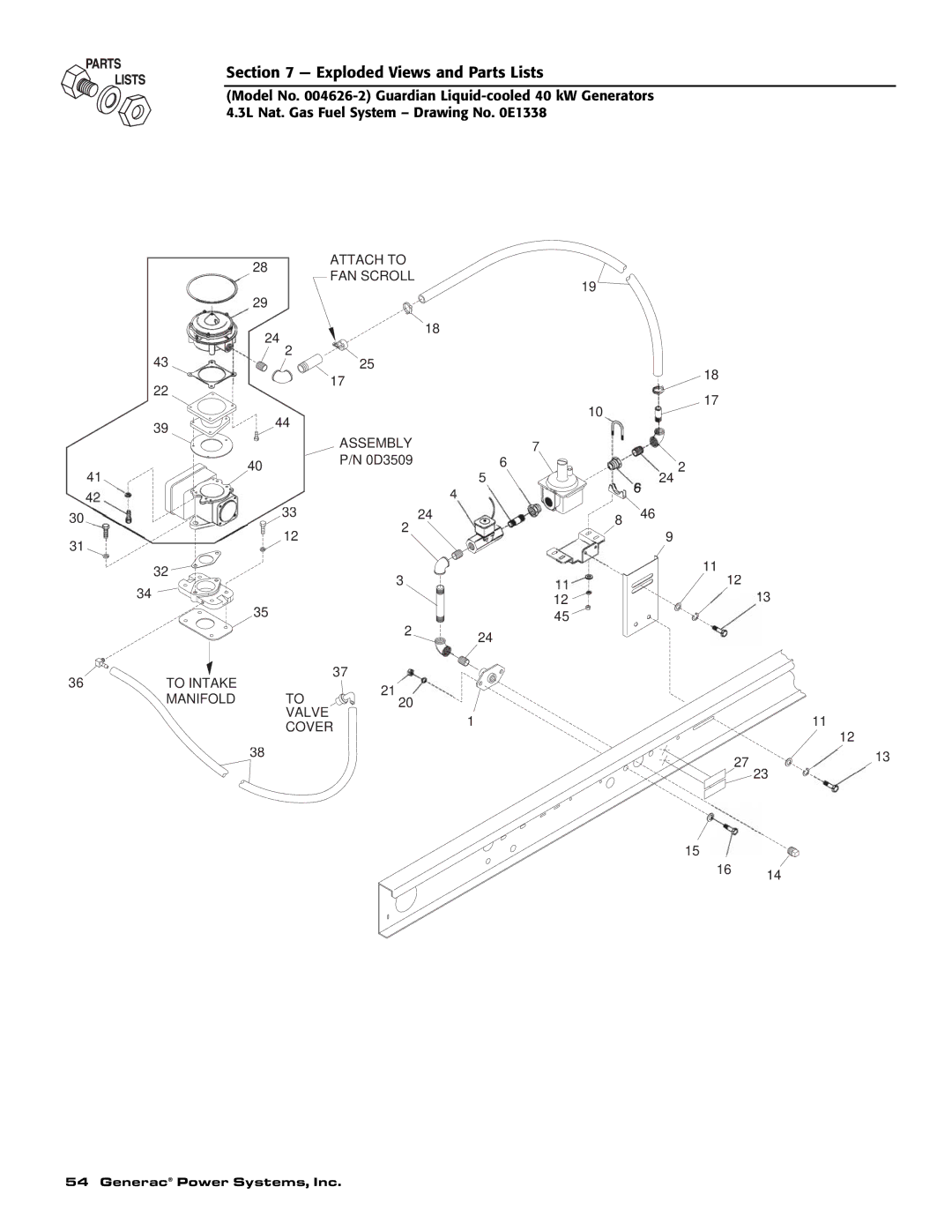 Generac 004373-3 , 004626-2, 004373-3, 004626-2 owner manual Attach to 