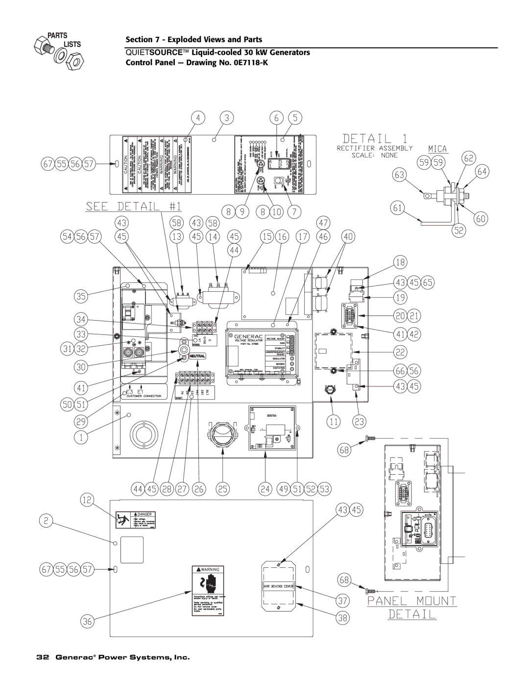 Generac 004917-5 owner manual Generac Power Systems, Inc 