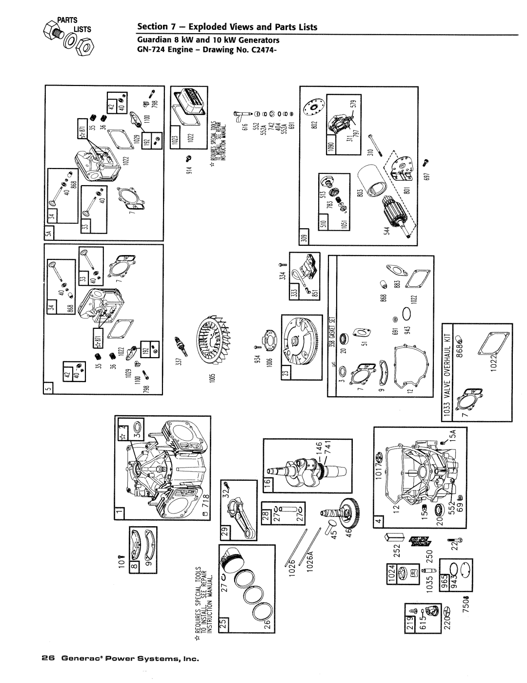 Generac 04077-2, 04109-2, 04079-2 manual 