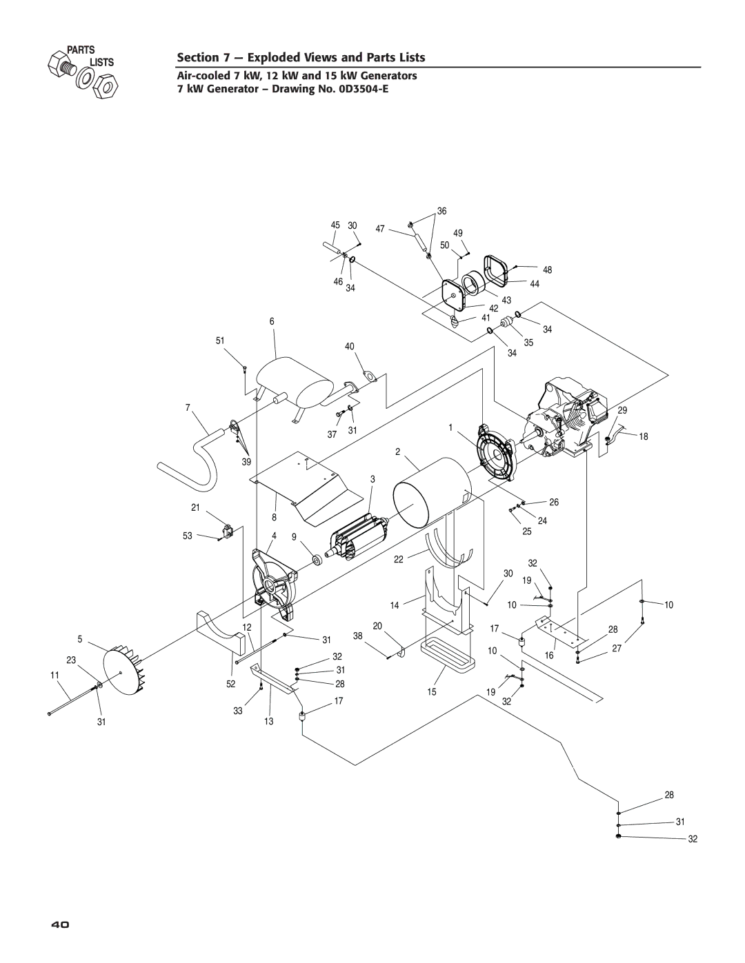 Generac 04673-2, 04675-3, 04674-2 owner manual 45 30 1016 1519 