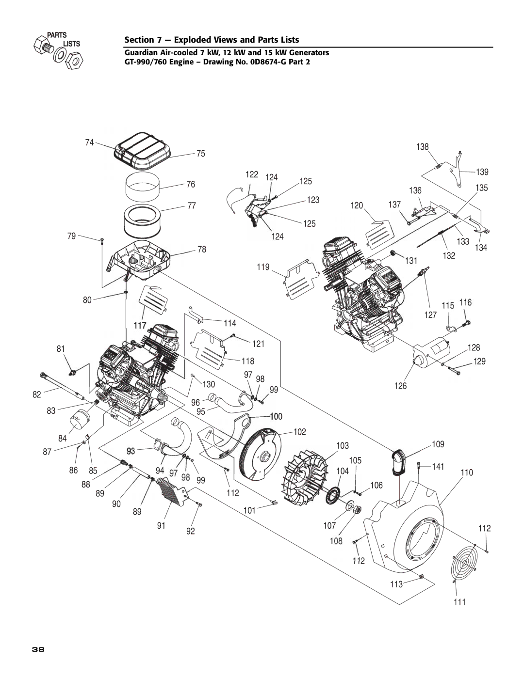 Generac 04758-1,04759-1,04760-1, 04758-1, 04759-1, 04760-1 owner manual 138 122 