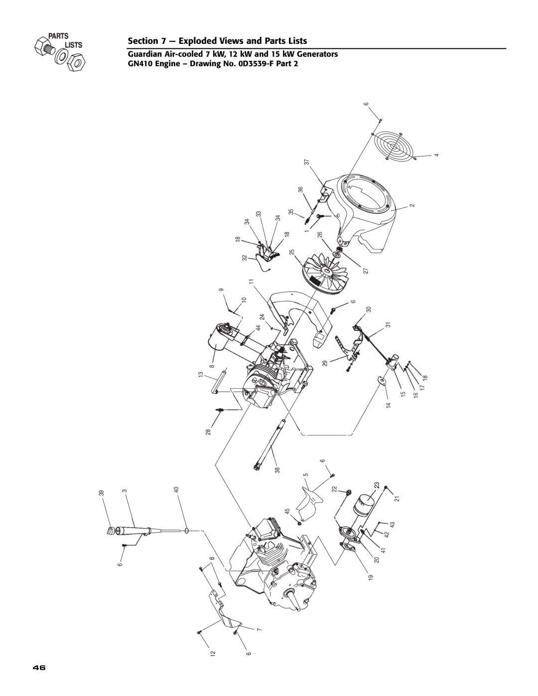 Generac 04758-1,04759-1,04760-1, 04758-1, 04759-1, 04760-1 owner manual Exploded Views and Parts Lists 