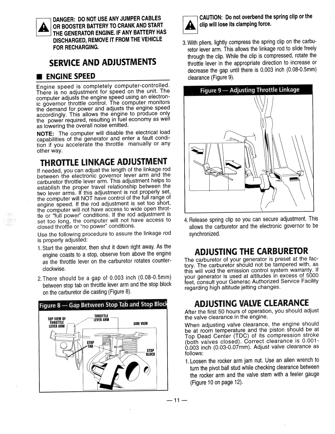 Generac 0661-4 manual 