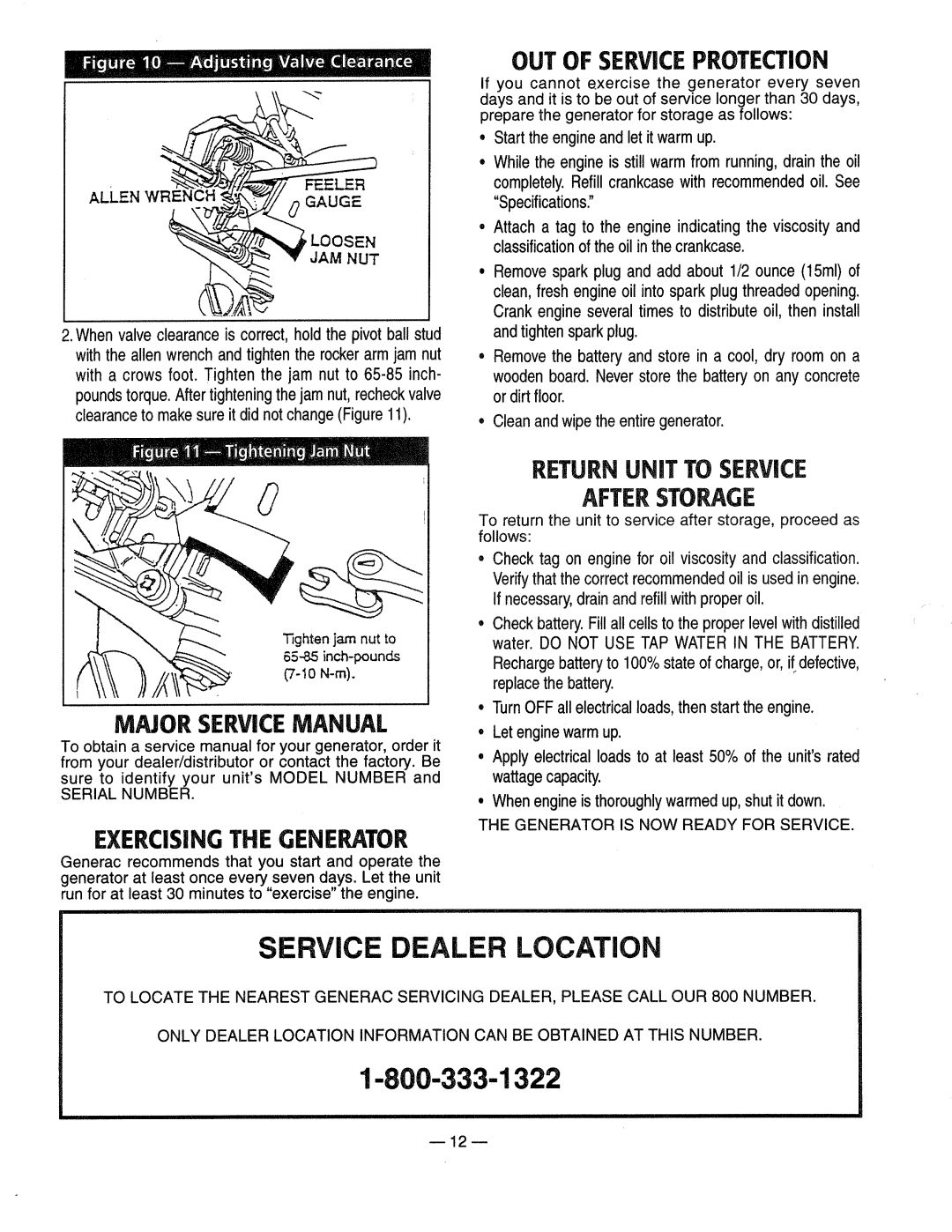 Generac 0661-4 manual 