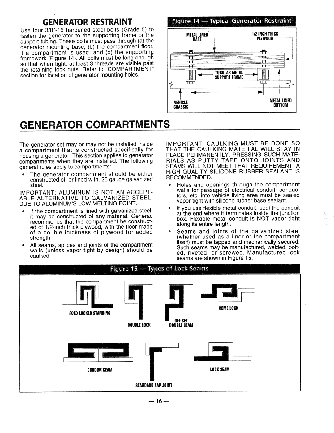 Generac 0661-4 manual 