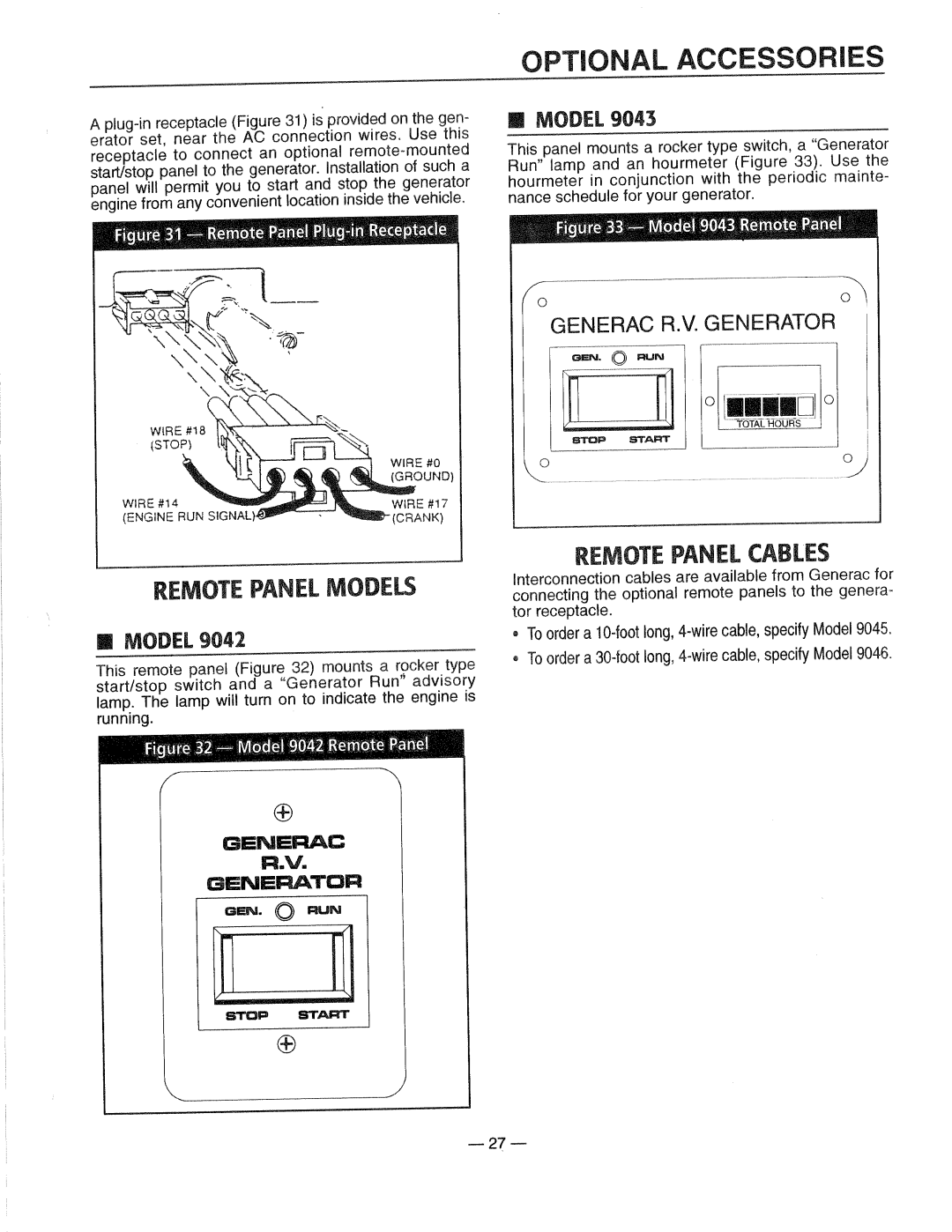 Generac 0661-4 manual 