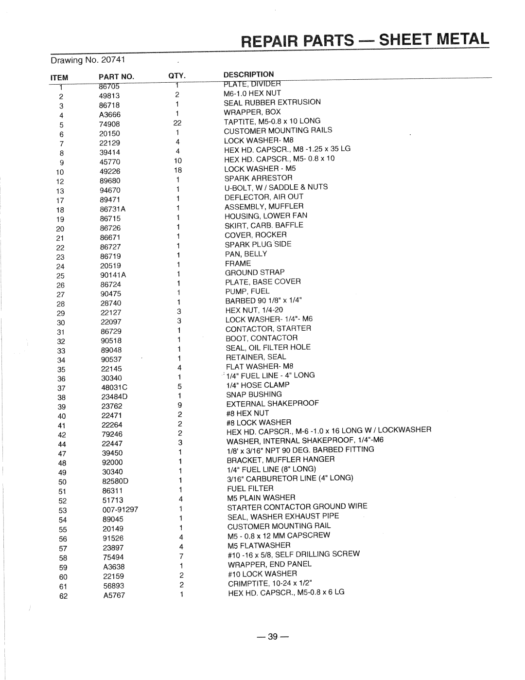 Generac 0661-4 manual 