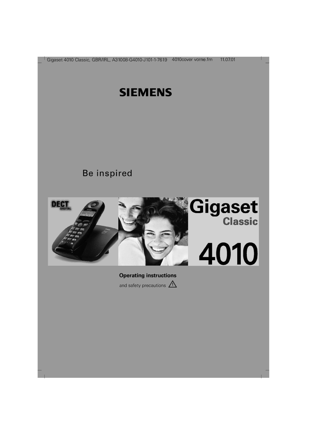 Generac 4010 operating instructions Be inspired 