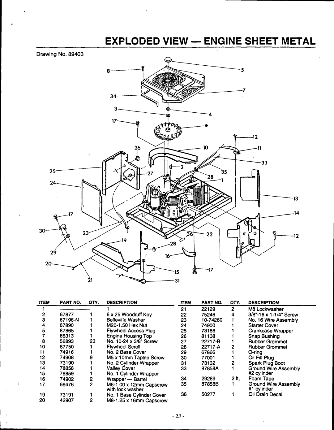 Generac 9600-3 manual 