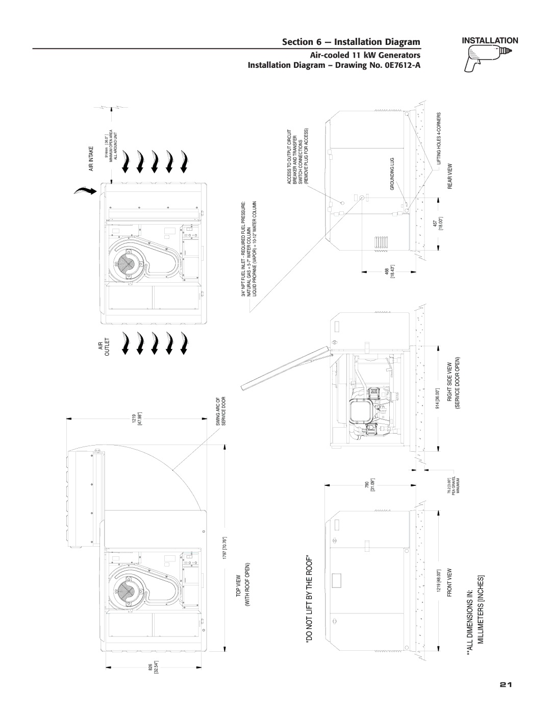 Generac Power Systems 004916-0 owner manual Installation Diagram 