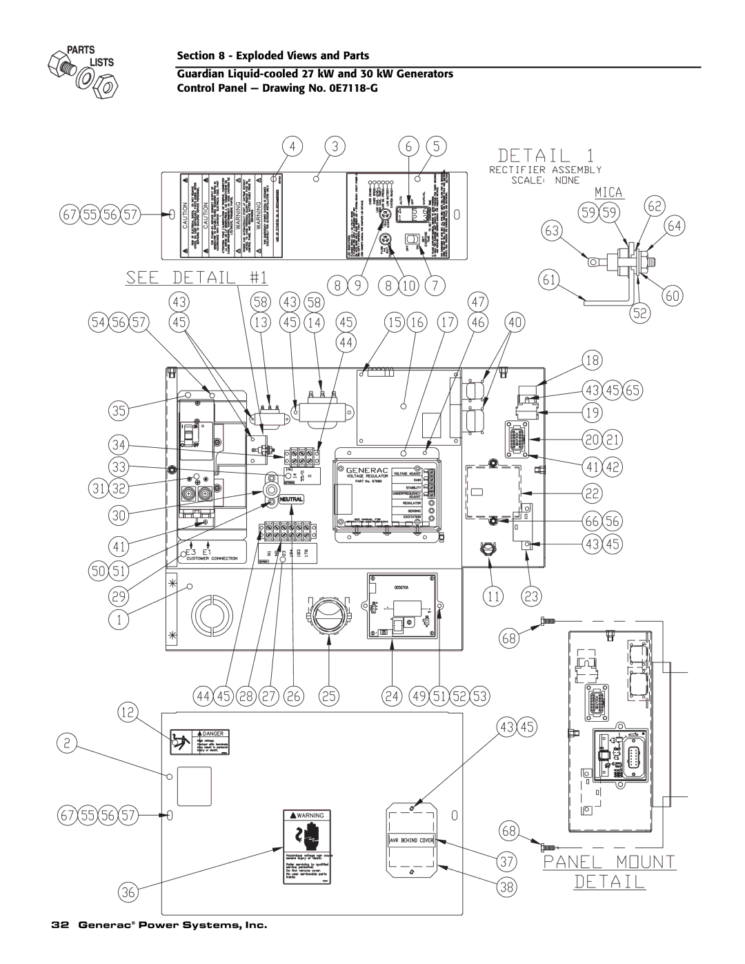 Generac Power Systems 004988-1 owner manual Generac Power Systems, Inc 