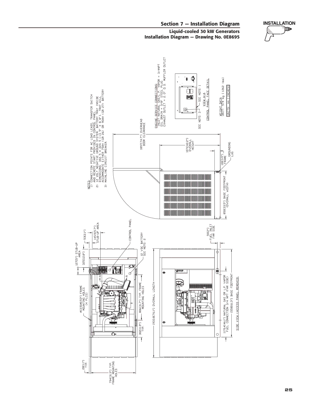 Generac Power Systems 004988-4 owner manual Installation Diagram 