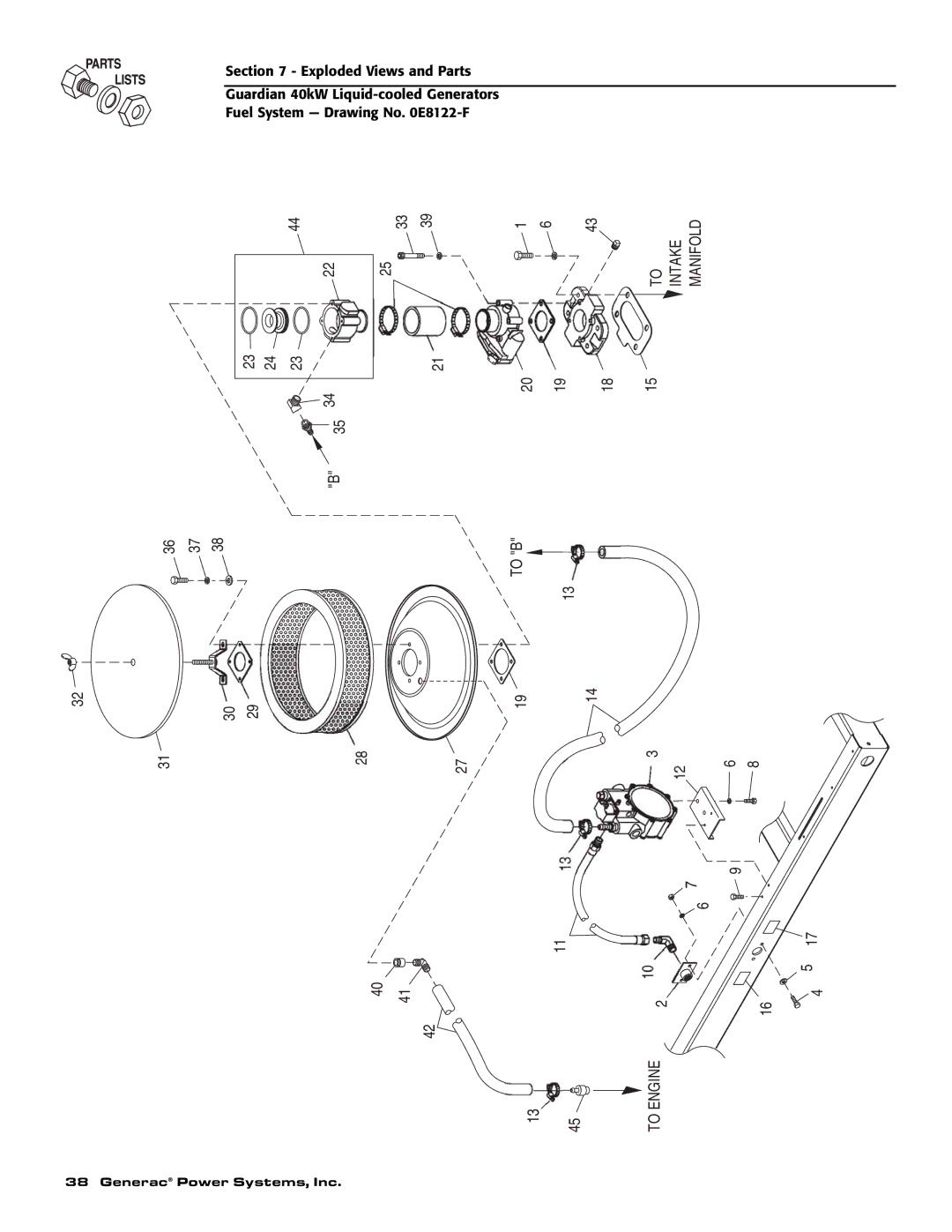 Generac Power Systems 004992-1, 004992-0, 004992-0, 004992-1, 37kW NG, 40kW LP owner manual To Engine 