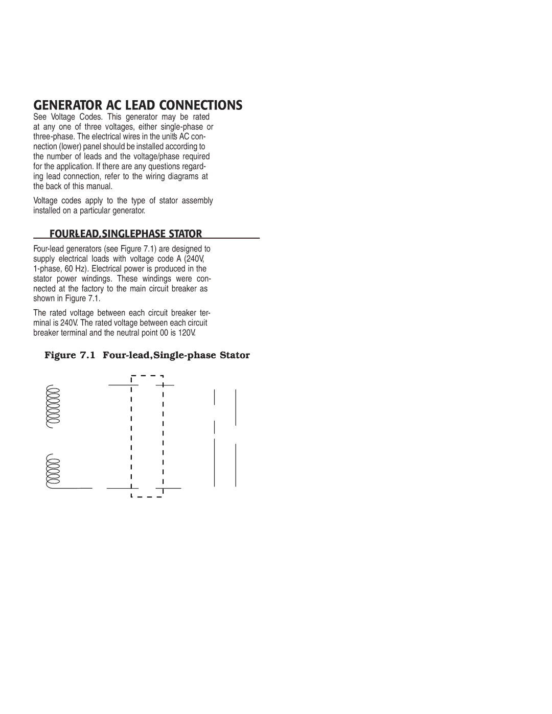 Generac Power Systems 005221-0 Generator AC Lead Connections, Alternator Power Winding Connections, ‹ 3-PHASE Alternators 