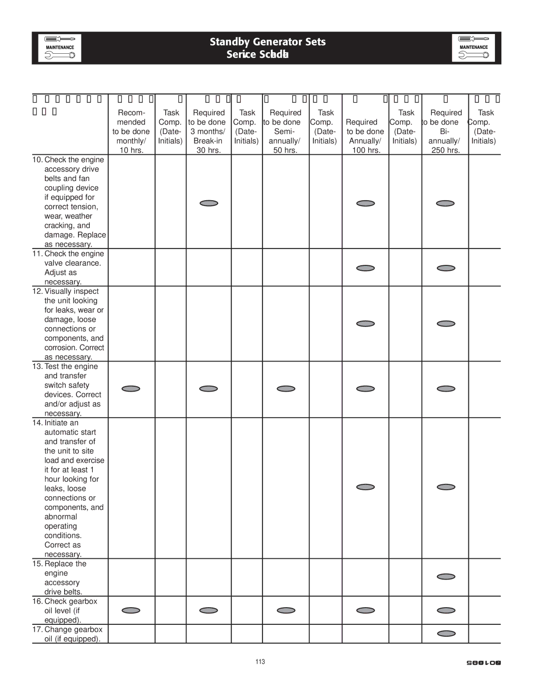 Generac Power Systems 005221-0 owner manual 11-3 