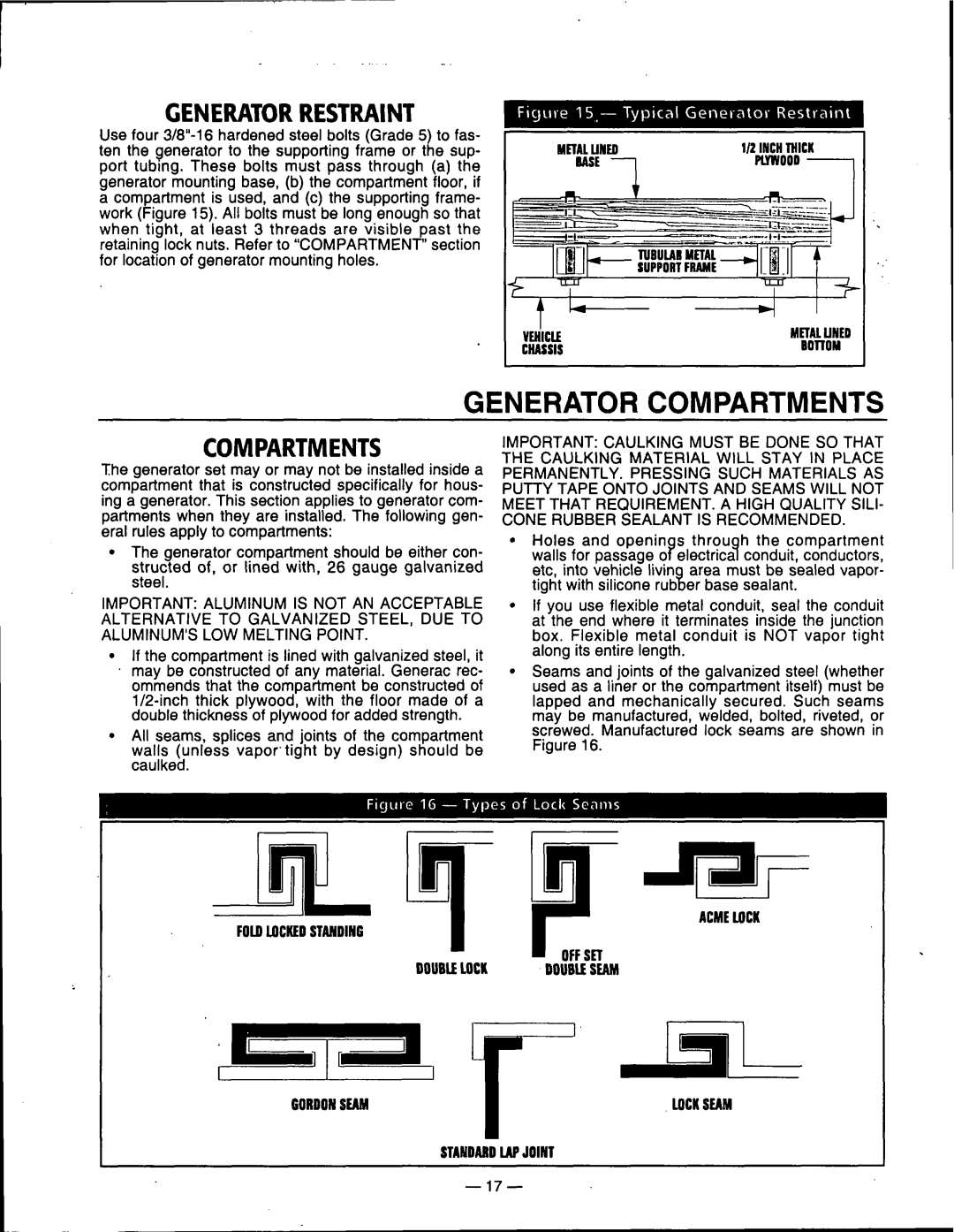 Generac Power Systems 00802-3 manual 