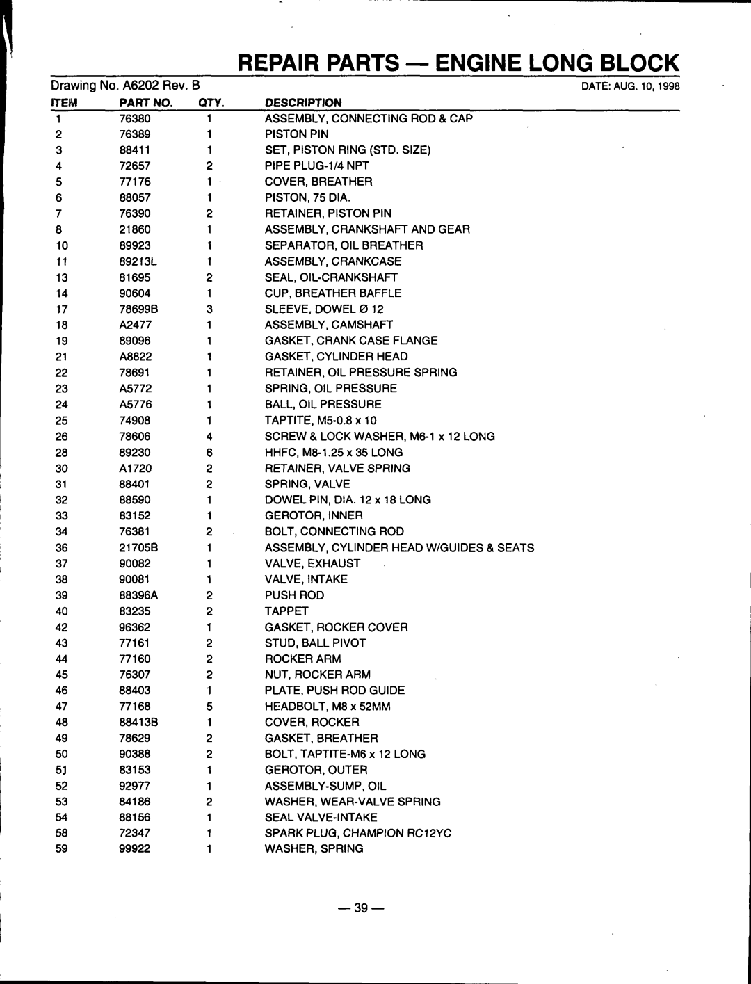 Generac Power Systems 00802-3 manual 