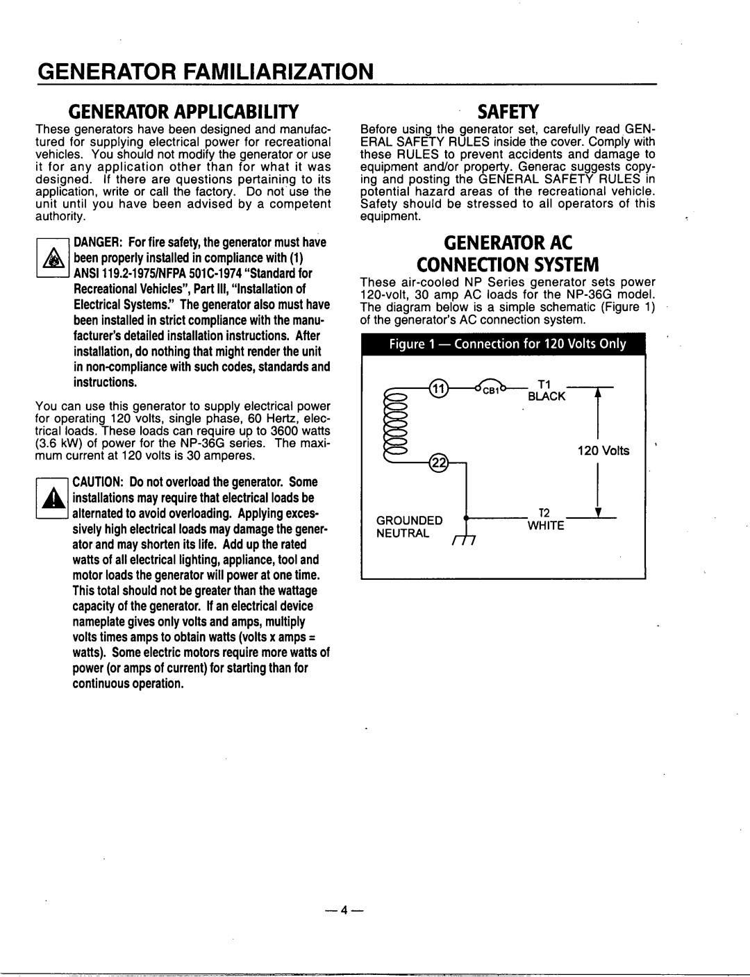 Generac Power Systems 00802-3 manual 