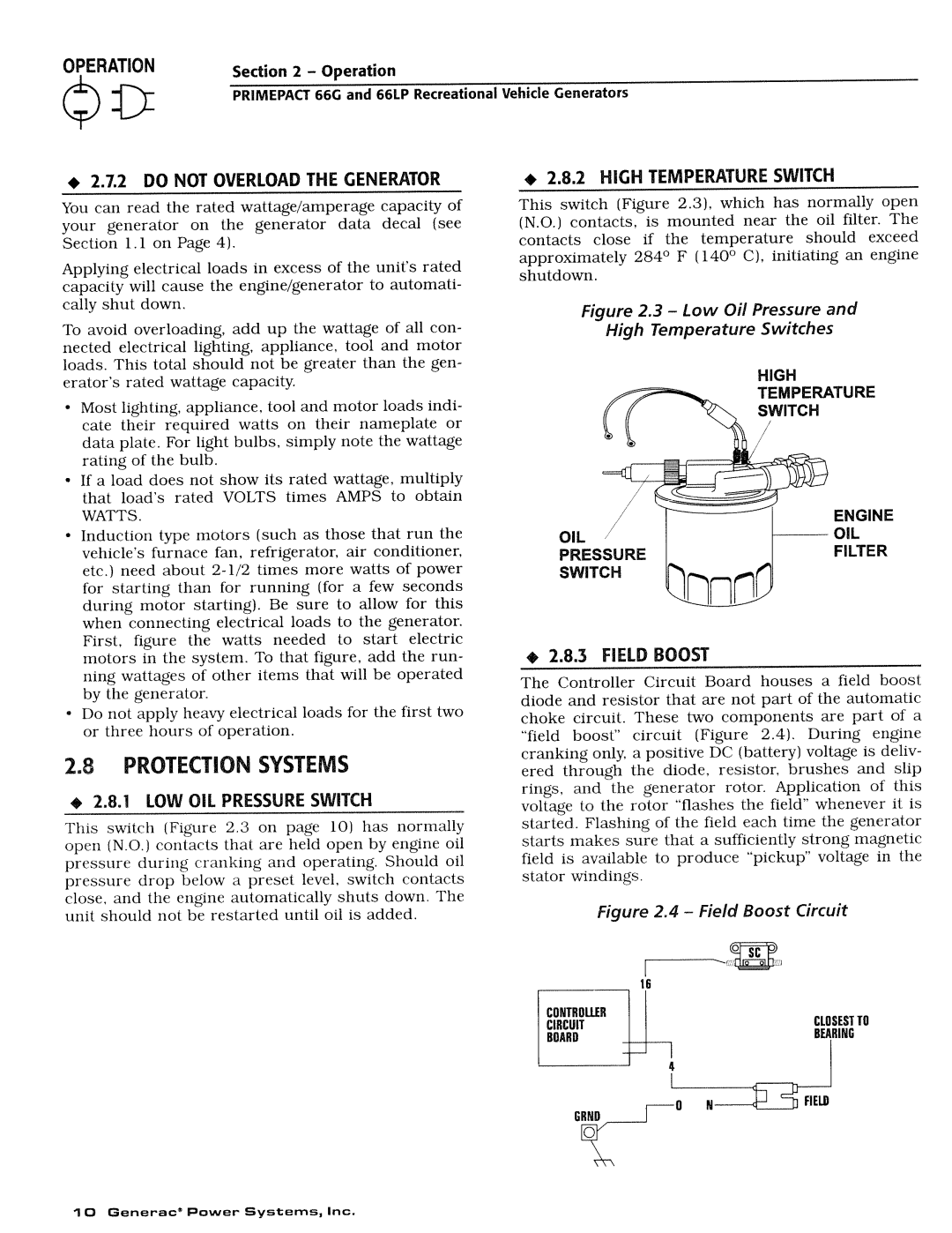 Generac Power Systems 009734-4, 009600-4 manual 